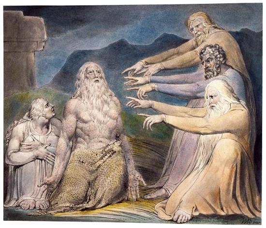Job rebuked by his friends, William Blake