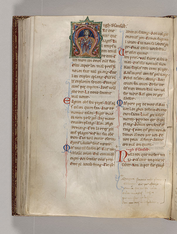 222, MS M.819, fol. 108v, Chansonnier provençal (MS M.819)