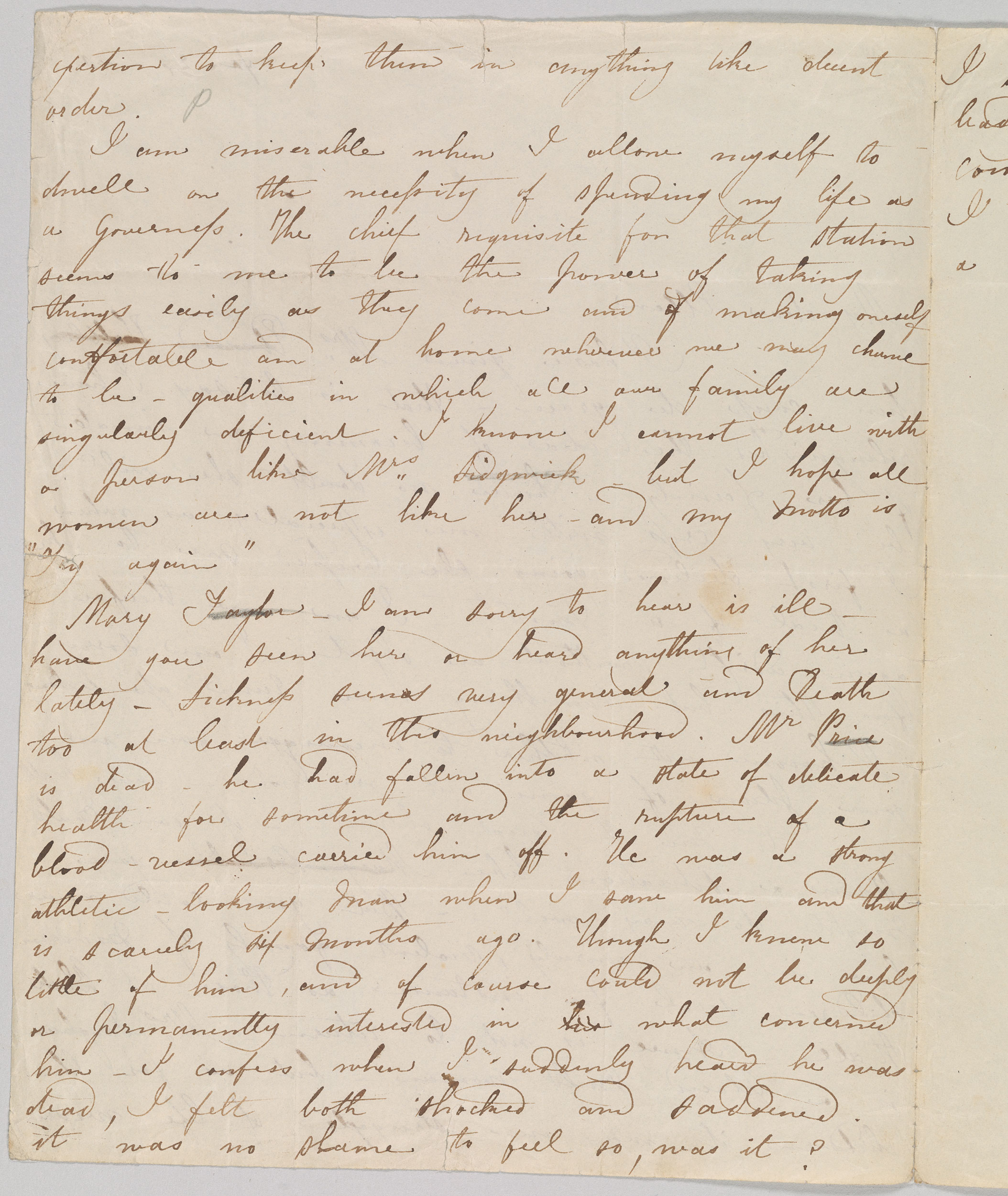Letter to Ellen Nussey, 233 January 233, page 23  Charlotte Brontë