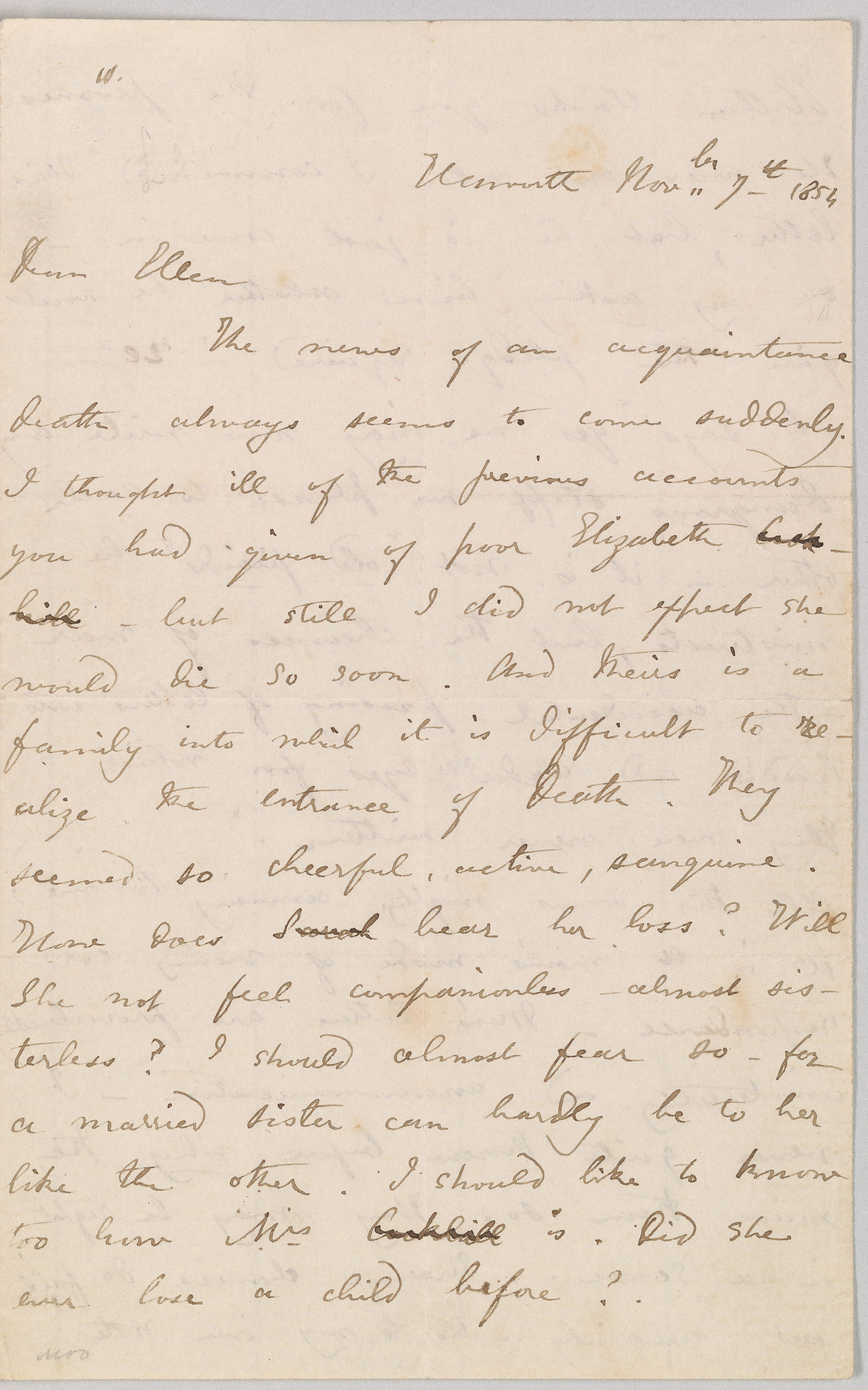 23. Letter to Ellen Nussey, 23 November 23, page 23  Charlotte