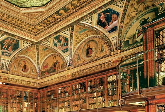 Library Ceiling History Of The Morgan The Morgan Library