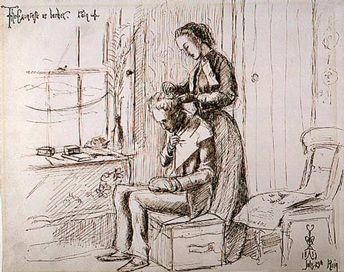 Image of John Everett Millais drawing