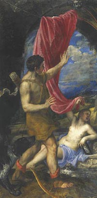 Detail of Titian painting