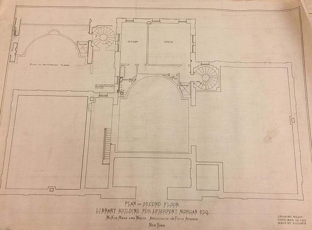 Architectural drawing showing floor plan