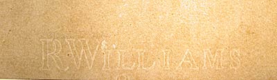 Fig. 4. This watermark demonstrates that Ingres chose high quality paper from Robert Williams' English mill.  Jean-Auguste-Dominique Ingres. View of Santa Maria Maggiore, ca. 1813–14. Thaw Collection.
