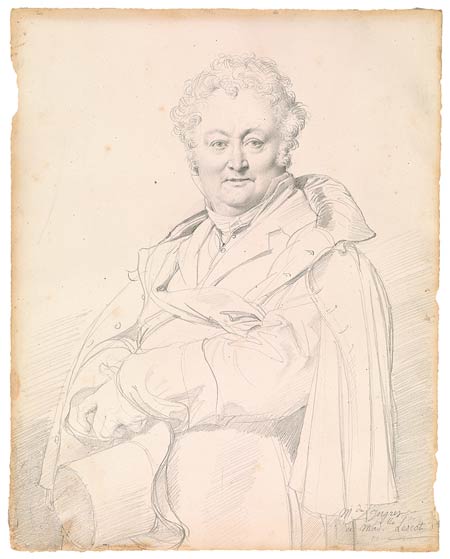 Jean Auguste Dominique Ingres (1780–1867) Portrait of Guillaume Guillon-Lethière, 1815