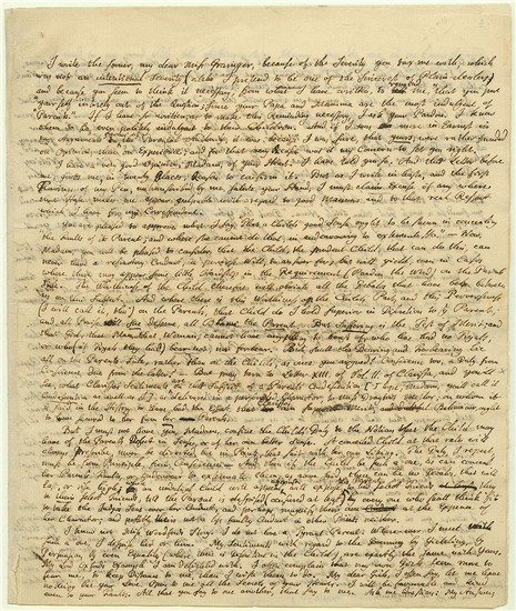 Samuel Richardson to Frances Grainger, 1 February 1750