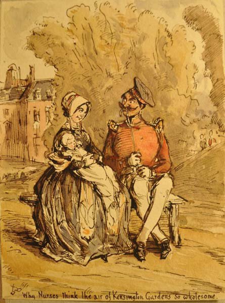 MA 2011.22 -- "Why Nurses think the air of Kensington Gardens so wholesome" by William Makepeace Thackeray
