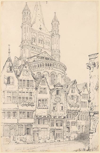 Henry Edridge | View of the church Gross-St. Martin, Cologne | Drawings ...