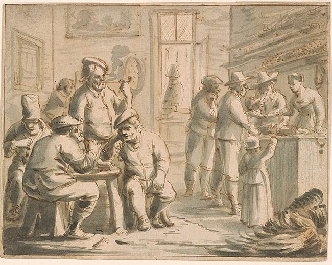 Respectvol Nieuwe betekenis Ontbering Salomon Savery | Interior of an Inn with Peasants | Drawings Online | The  Morgan Library & Museum