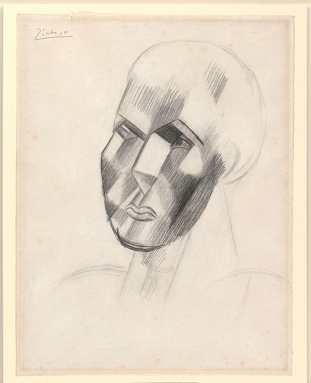 Pablo Picasso, Head of a Man, Drawings Online