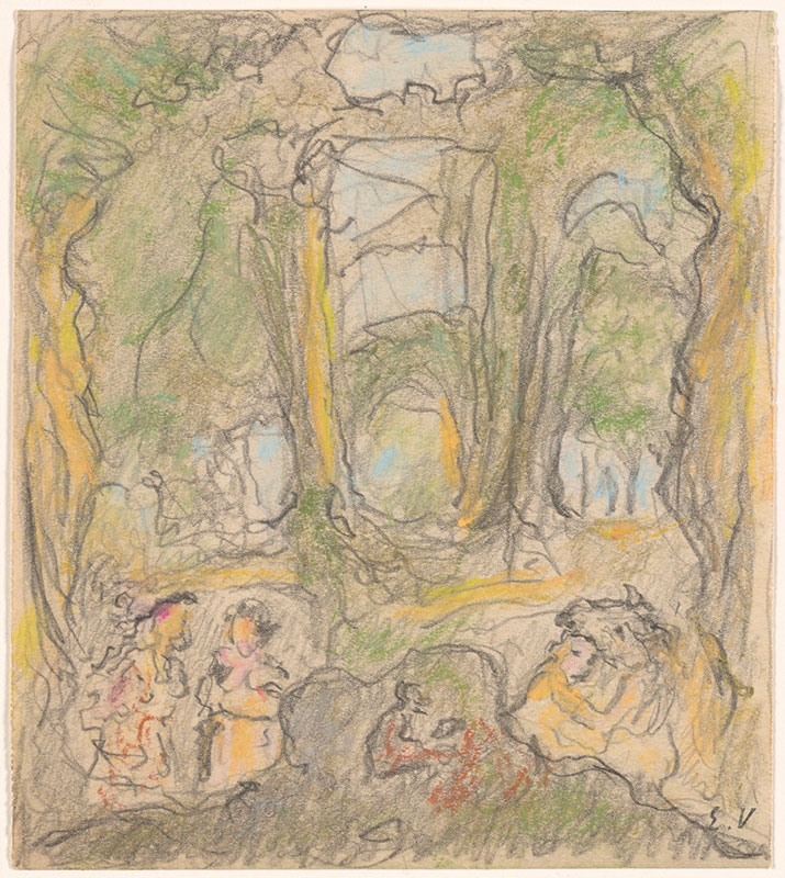 Édouard Vuillard | Study for La Comédie of the Palais de Chaillot ...