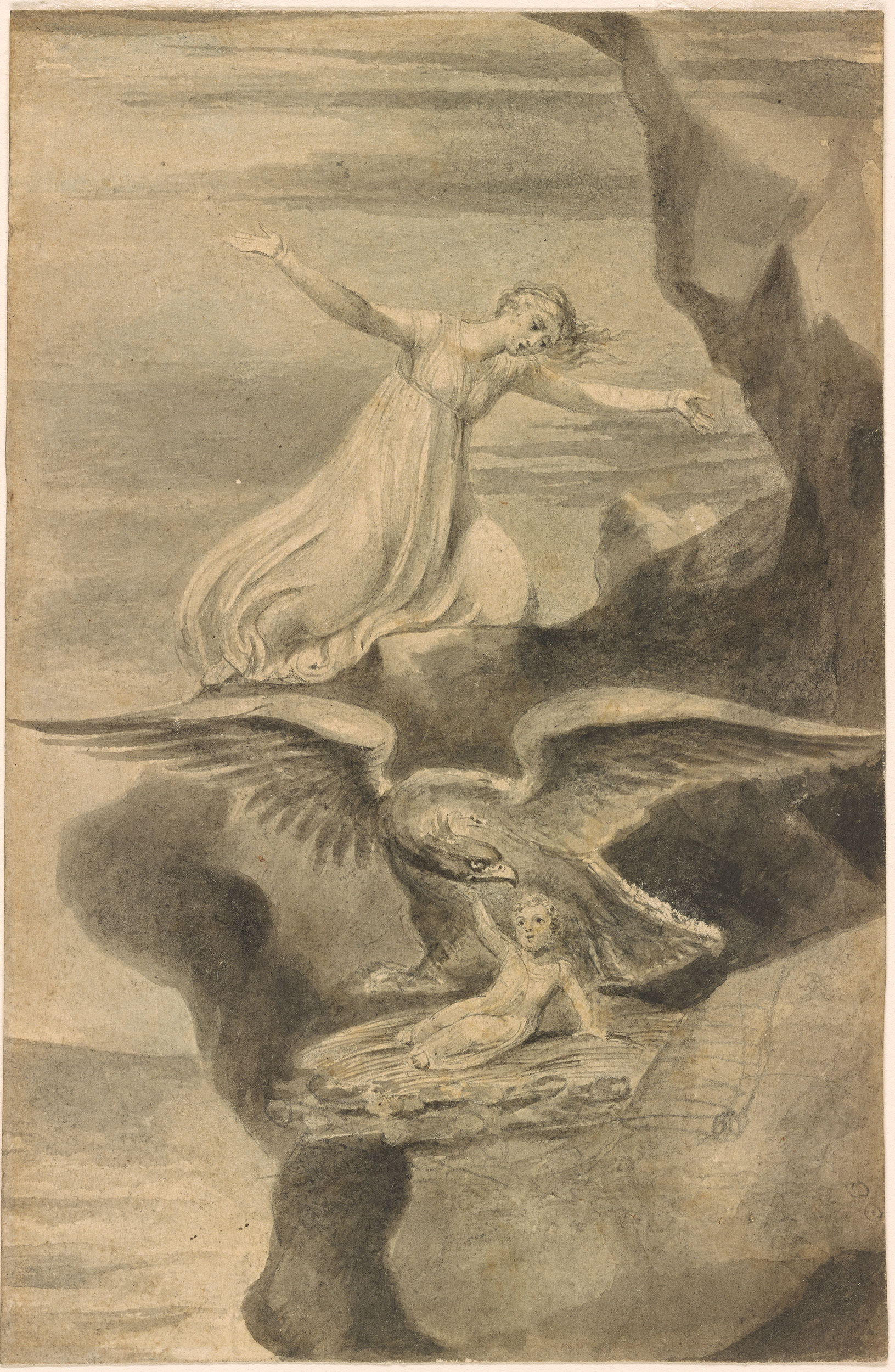 William Blake | The Eagle | Drawings Online | The Morgan Library & Museum
