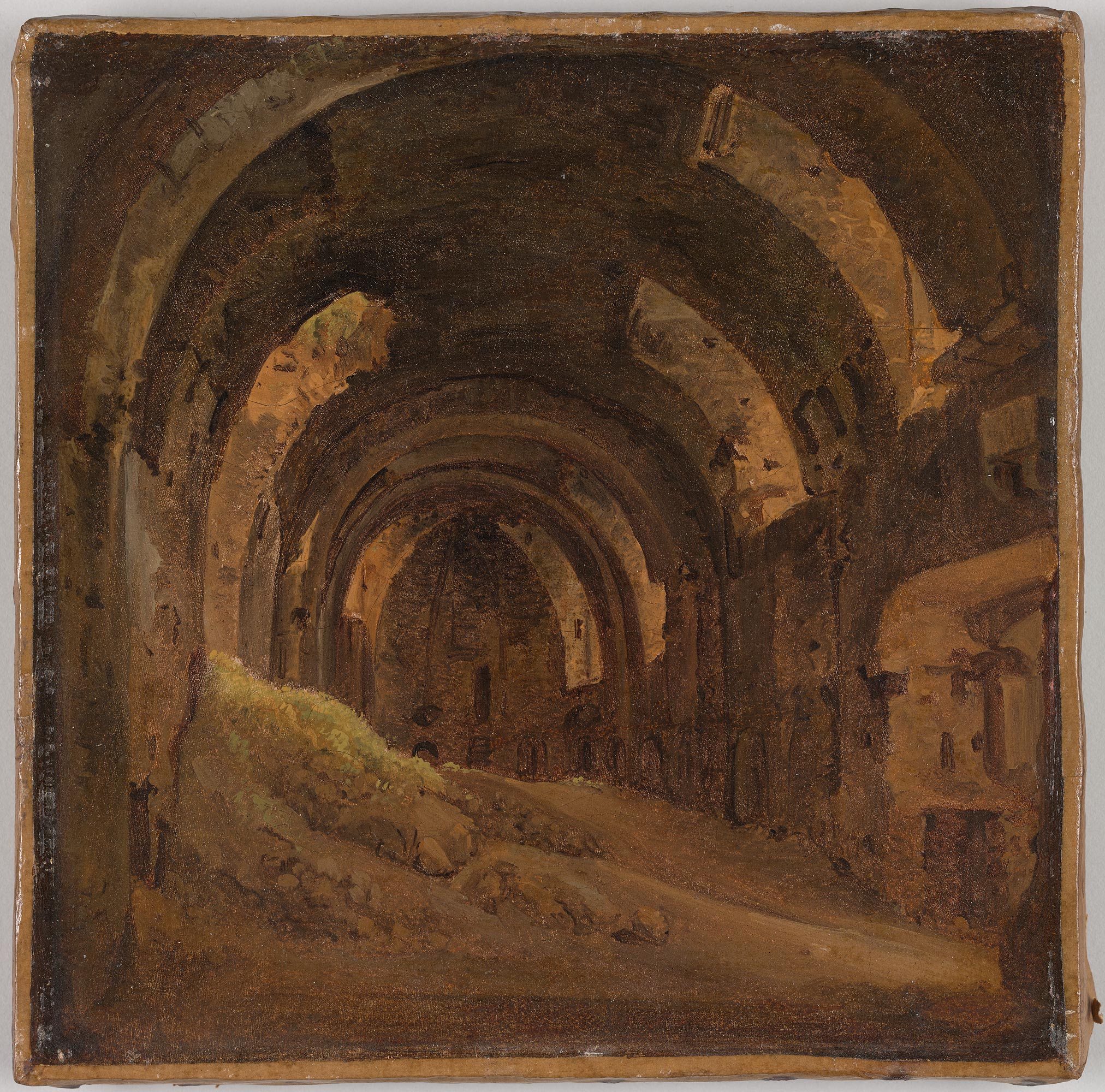 François-Marius Granet | Vaulted Interior | Drawings Online | The