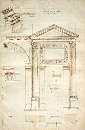 Image of Measured drawing of the Arch of Jupiter Ammon