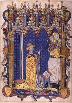 Image of Yolande de Soissons in Prayer