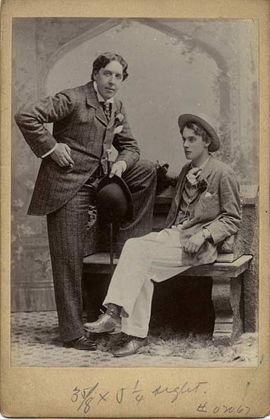 Photograph of Oscar wilde and Lord Alfred Douglas