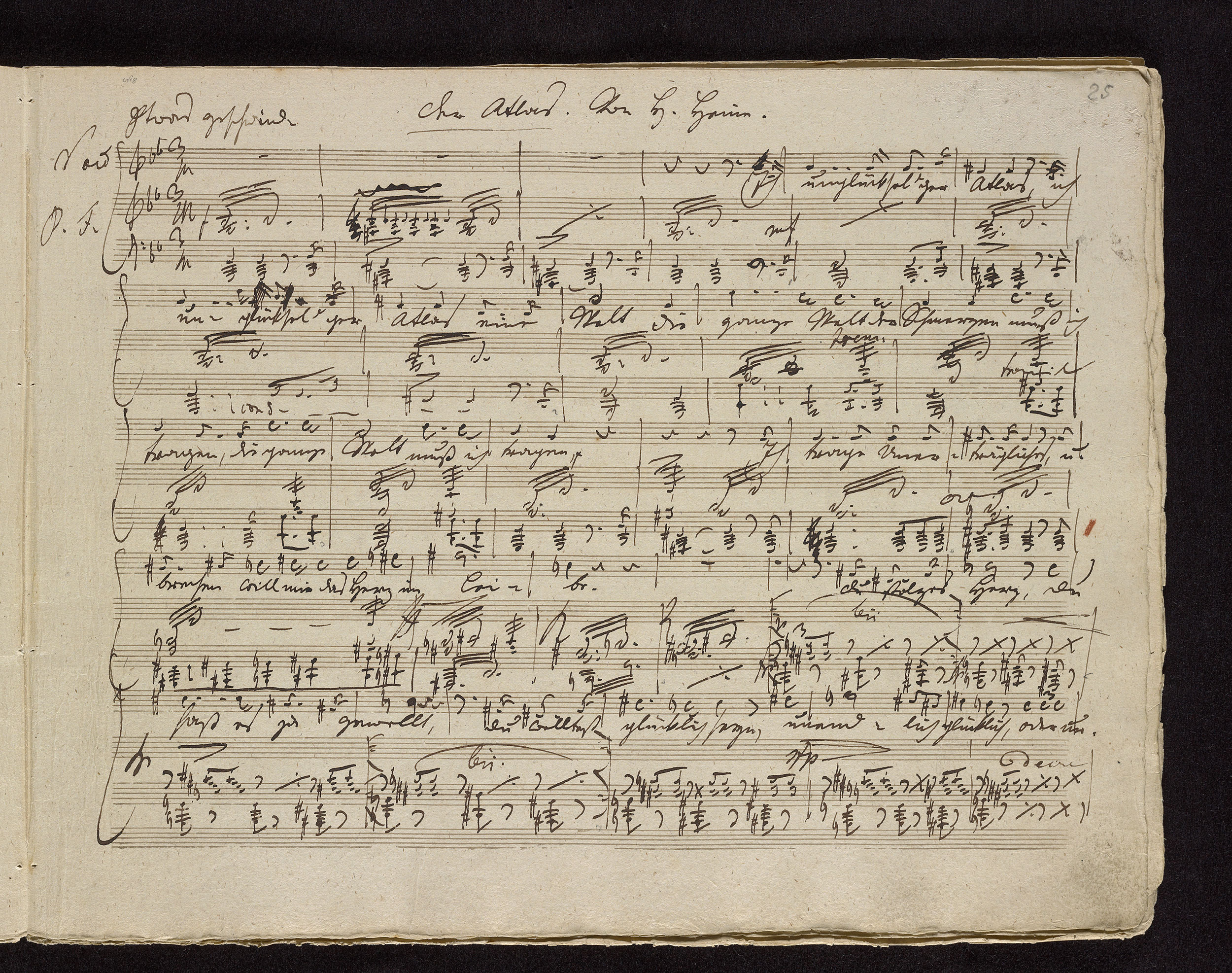 Schubert Franz Schwanengesang Song Cycle 8 Der Atlas P 25 The Morgan Library Museum