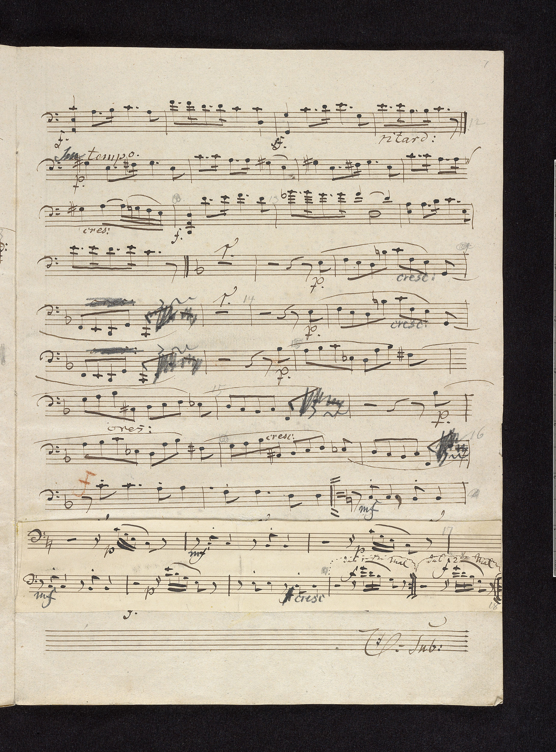 Regulation Kangaroo Ligation Schumann, Robert | Fantasiestücke, piano trio | Parts; Violoncell; V.  Finale, p. 7 | The Morgan Library & Museum