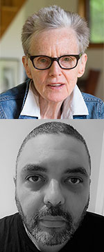 Top image: Susan Howe. Photography by Nina Subin. Bottom Image: Shane McCrae. Image courtesy of the poet.