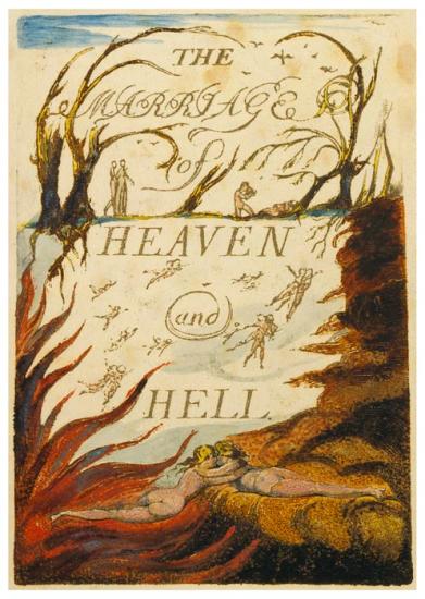 English: The Marriage of Heaven and Hell copy H 1790 Fitzwilliam Museum  object 3 . 1790. William Blake (1757–1827) Alternative names W. Blake;  Uil'iam Bleik Description British painter, poet, writer, theologian