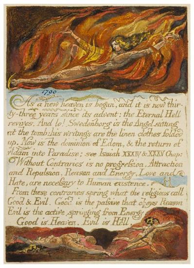 English: The Marriage of Heaven and Hell copy H 1790 Fitzwilliam Museum  object 3 . 1790. William Blake (1757–1827) Alternative names W. Blake;  Uil'iam Bleik Description British painter, poet, writer, theologian