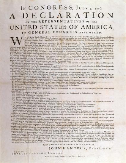 Image of Declaration of Independence