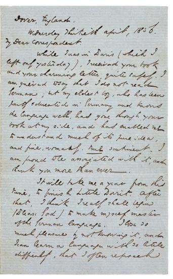 FOBO - Charles Dickens: Letter Written the Day before His Death