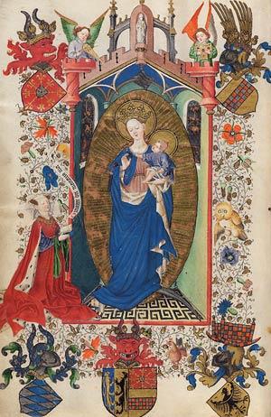 Catherine of Cleves Book of Hours (MS M.945, fol. 1v) 