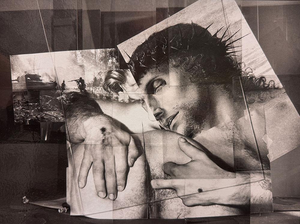 Black and white collage