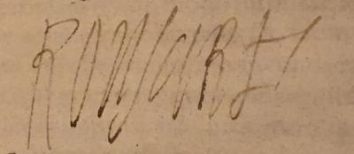 Signature saying Rosnard