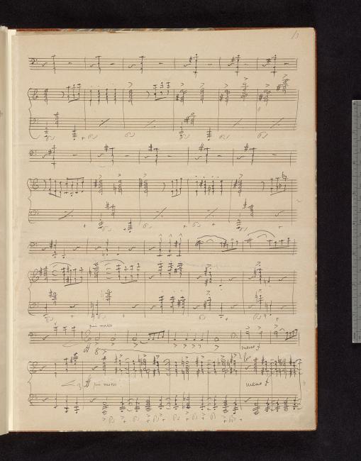 Grieg, Edvard, Sonatas, violoncello, piano, op. 36, A minor, Score; Mvt.  1, p. 13