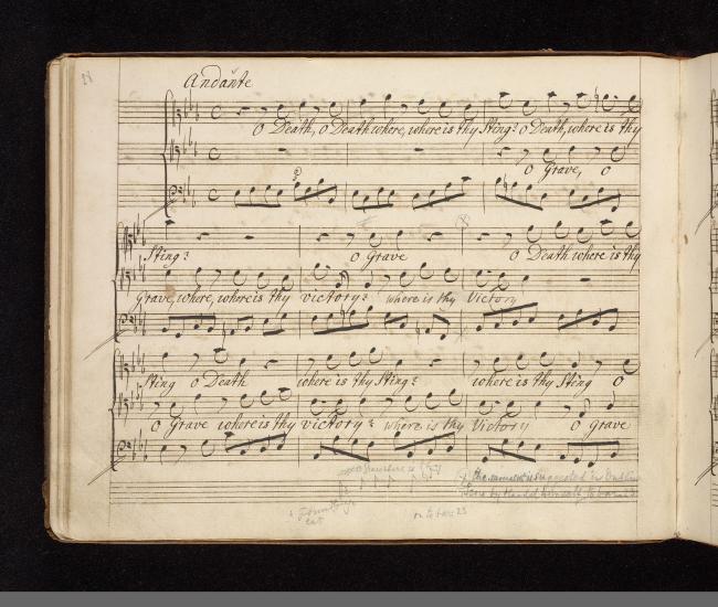 Handel George Frideric Messiah Part 3 44 Duet O Death Where Is Thy Sting P 28 The Morgan Library Museum