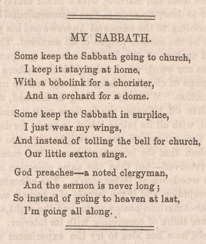 some keep the sabbath going to church meaning