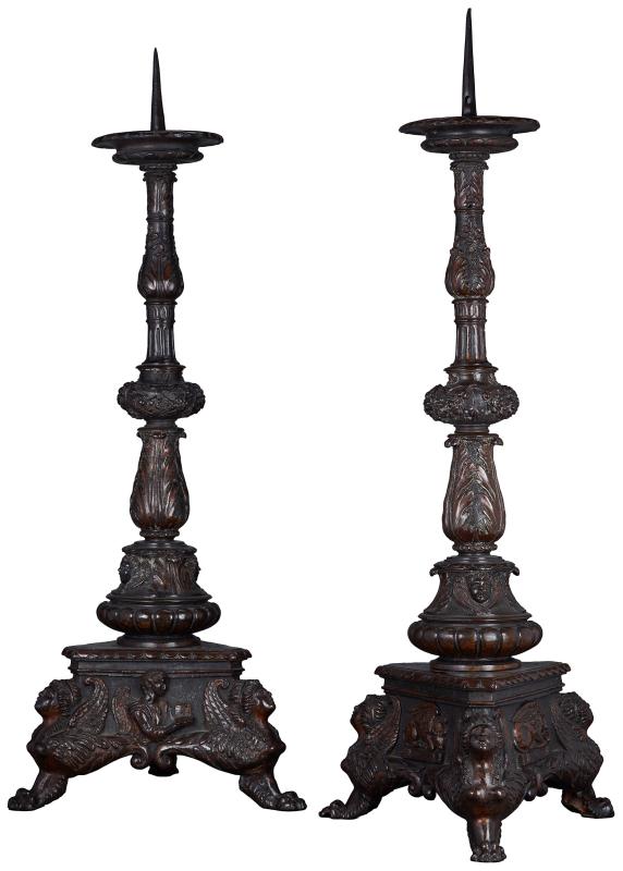 Pair of Altar Candlesticks  The Morgan Library & Museum