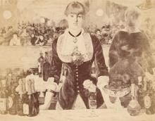 Sepia toned photograph of painting by Edouard Manet.