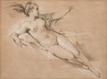 Image of Reclining Nude with Outstretched Arm