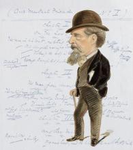 Image of Caricature of Charles Dickens
