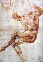 Image of Michelangelo drawing