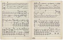 Musical score on facing pages