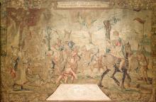 Tapestry with figures