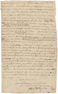 Robert Burns (1759-1796), Address of the Scots distillers. Manuscript, signed "John Barleycorn" and dated ca. February 1789. Purchased by Pierpont Morgan, 1910. MA 655.