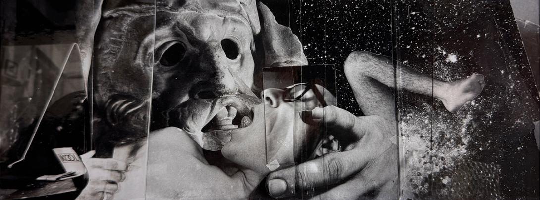 Black and white collage